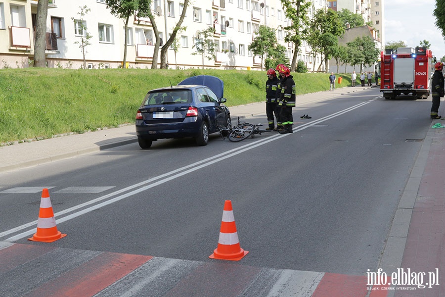 Wypadek rowerzysta Robotnicza, fot. 8