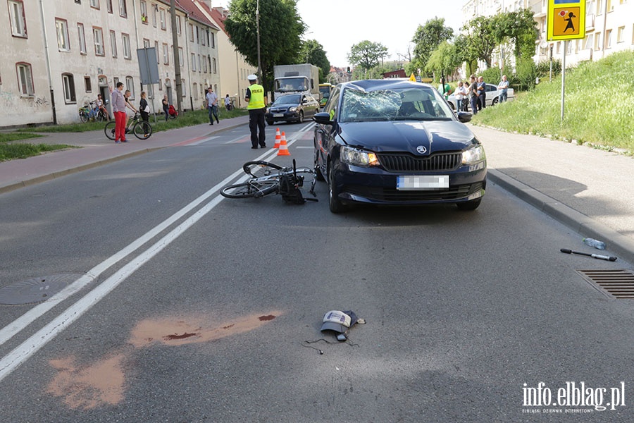 Wypadek rowerzysta Robotnicza, fot. 16