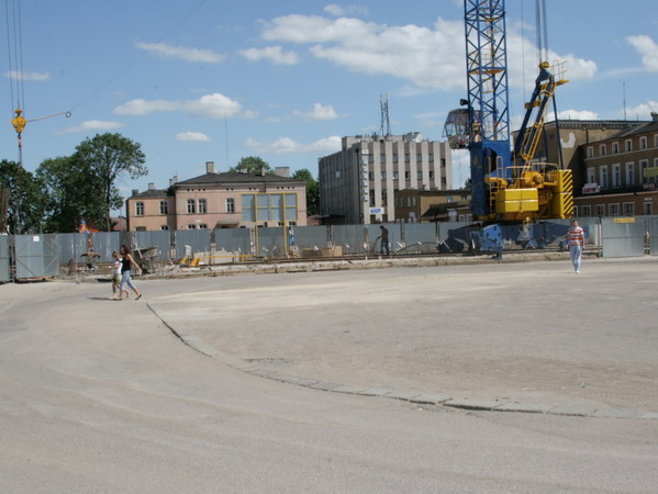 Przebudowa Placu Dworcowego - lipiec 2008, fot. 20