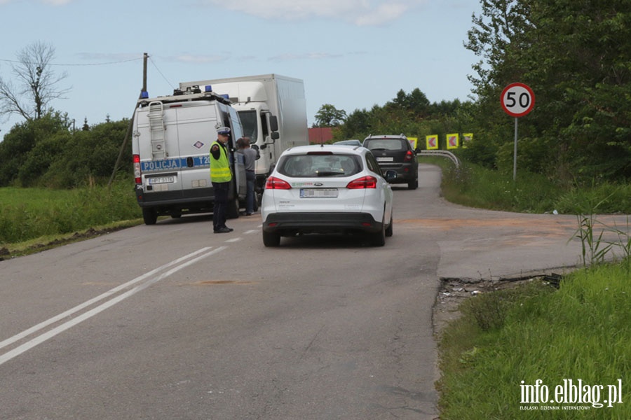 Grozne zderzenie ciarwki z bmw na Mazurskiej, fot. 1