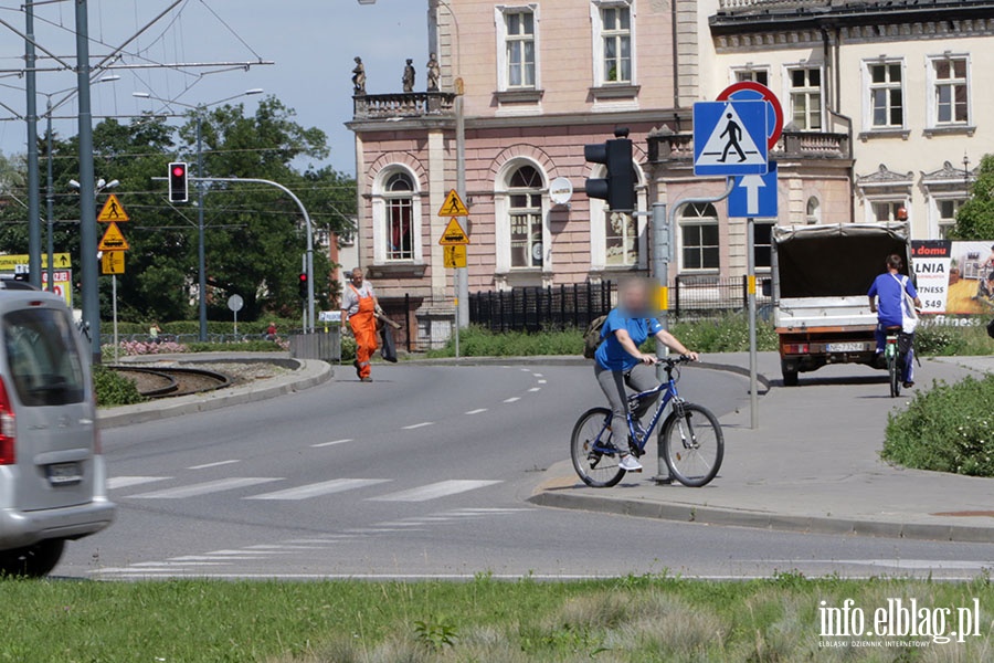 Jazda rowerem po przejciach to w Elblgu codzienno., fot. 7