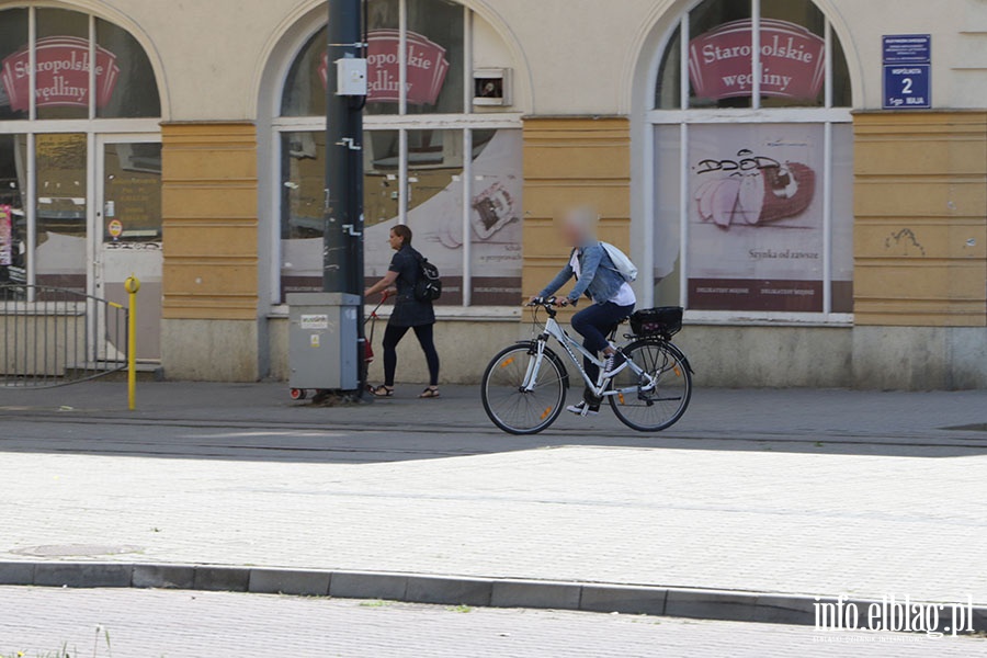 Jazda rowerem po przejciach to w Elblgu codzienno., fot. 8