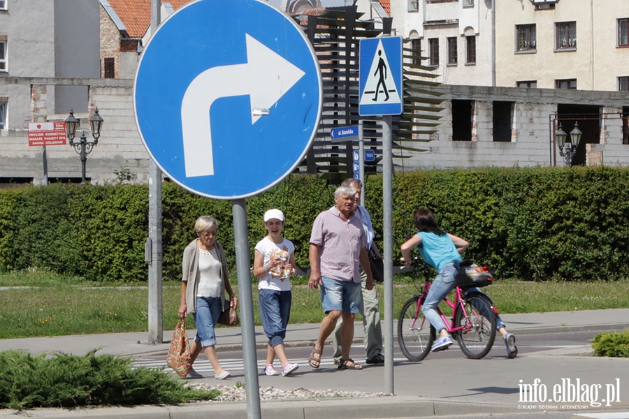 Jazda rowerem po przejciach to w Elblgu codzienno., fot. 14