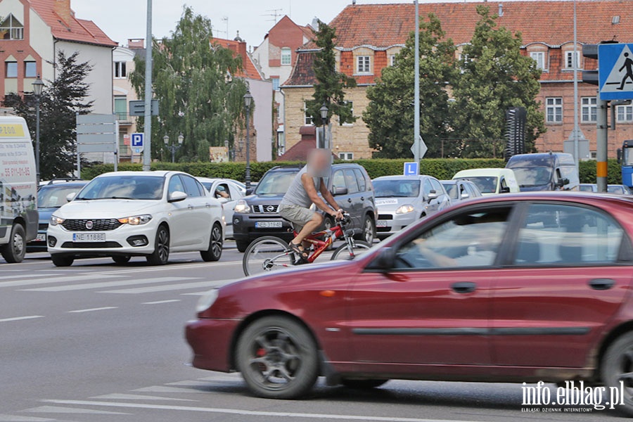 Jazda rowerem po przejciach to w Elblgu codzienno., fot. 19