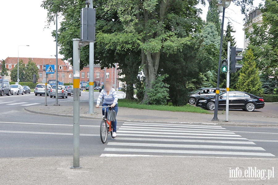Jazda rowerem po przejciach to w Elblgu codzienno., fot. 22