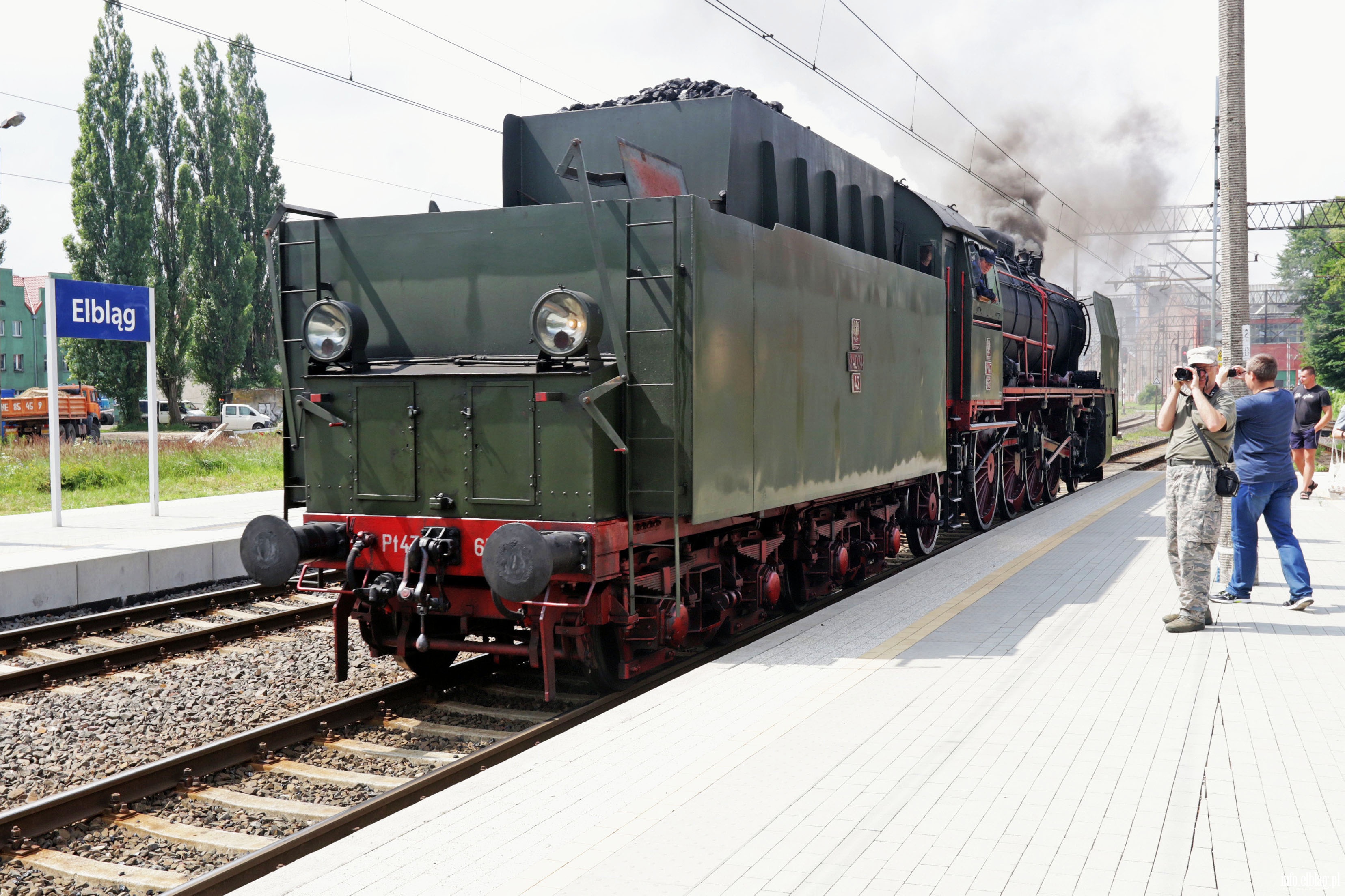 Zabytkowy parowz w Elblgu, fot. 78