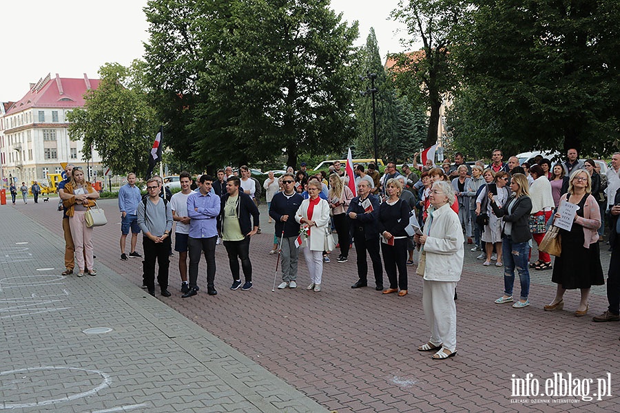 Elblanie poraz kolejny protestowali w obronie sdw., fot. 4