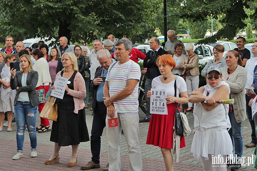 Elblanie poraz kolejny protestowali w obronie sdw., fot. 5