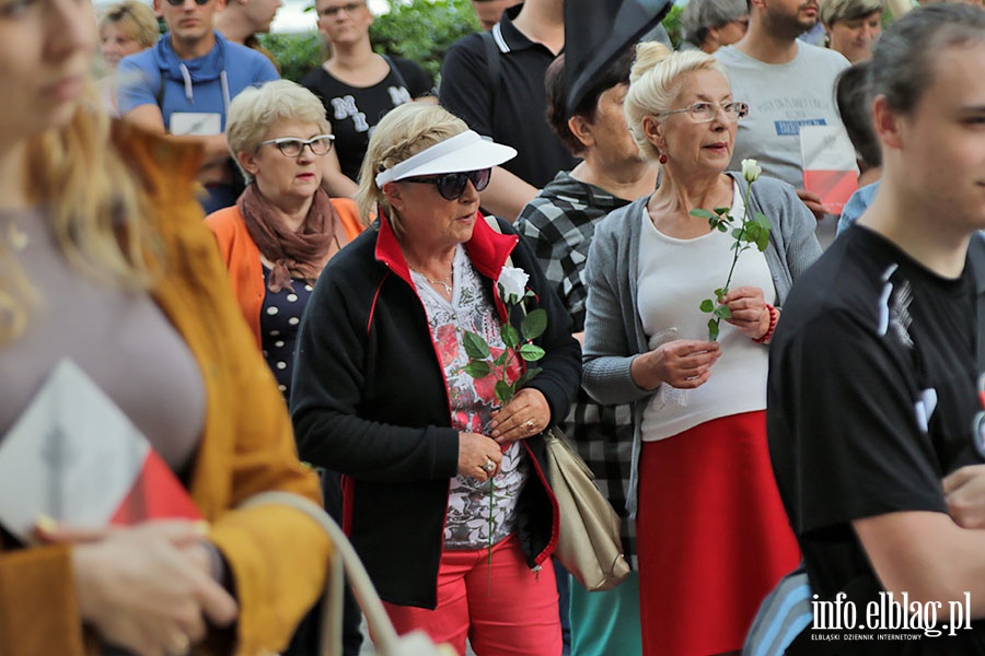 Elblanie poraz kolejny protestowali w obronie sdw., fot. 10