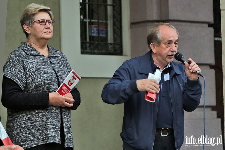 Elblanie poraz kolejny protestowali w obronie sdw., fot. 22