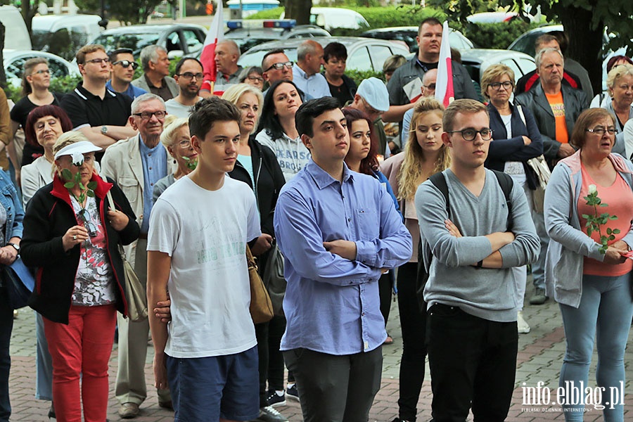 Elblanie poraz kolejny protestowali w obronie sdw., fot. 25