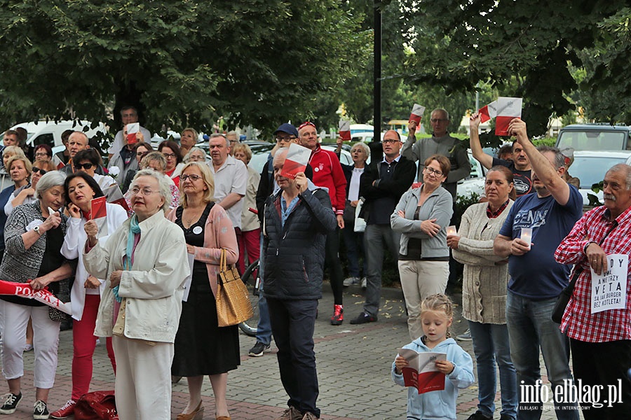 Elblanie poraz kolejny protestowali w obronie sdw., fot. 28