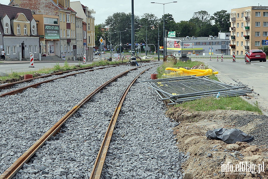 Budowa torowiska wzdu 12 Lutego, fot. 1