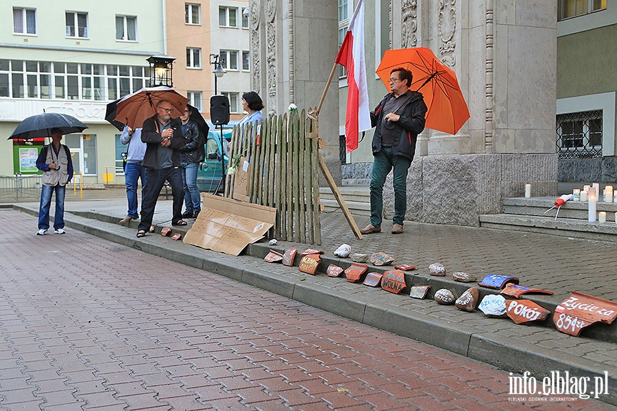 Protest przed sądem, fot. 2