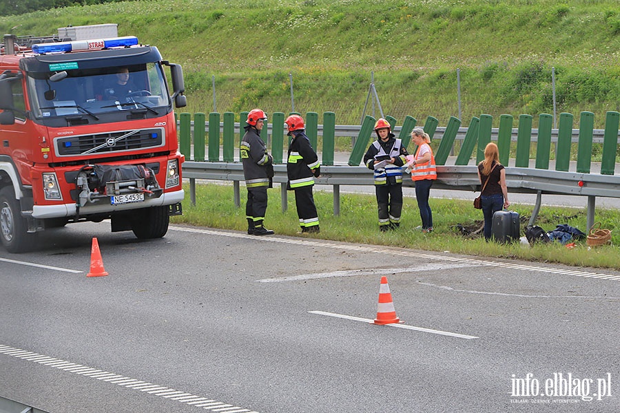 Wypadek na sidemce, fot. 1