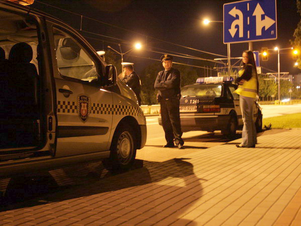 Nocna akcja Policji w ostatni weekend sierpnia 2008r., fot. 14