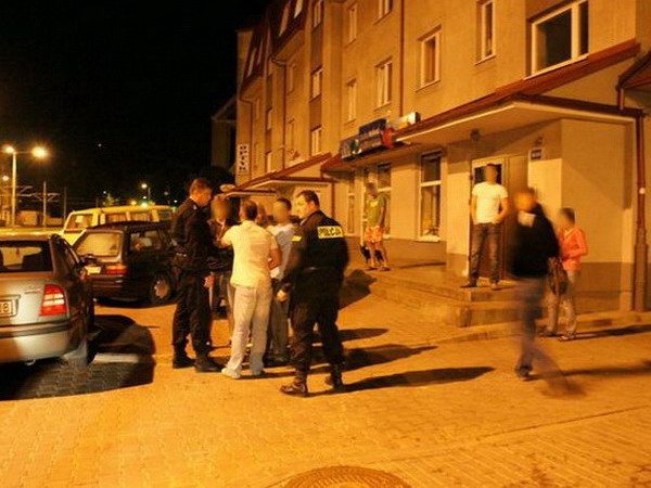 Nocna akcja Policji w ostatni weekend sierpnia 2008r., fot. 2