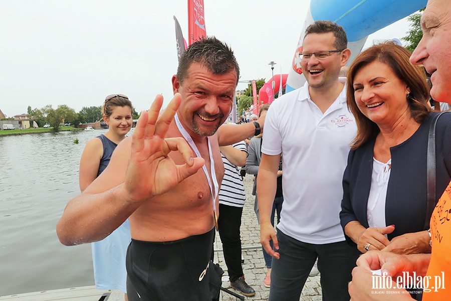 Enduroman w rzece Elbląg, fot. 44