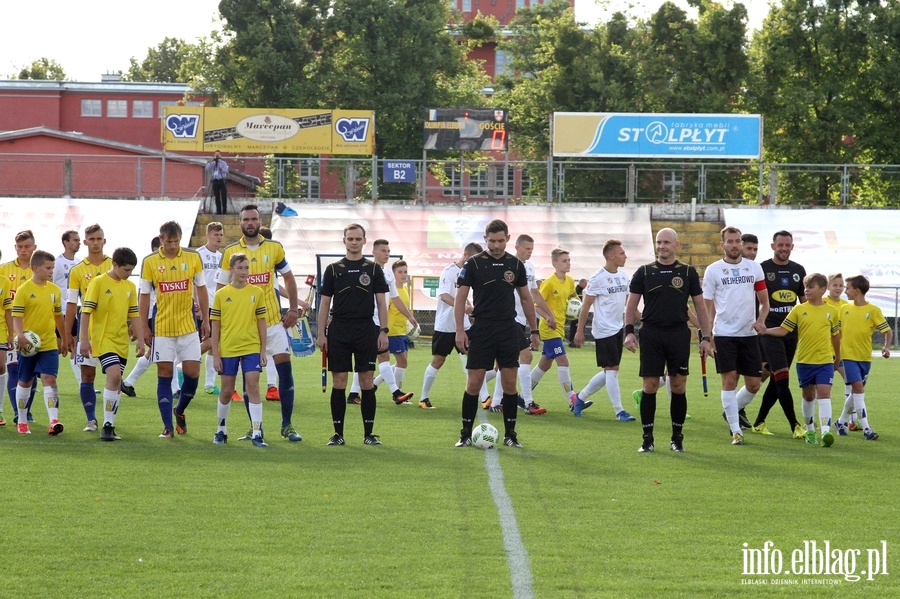 II liga: Olimpia Elblg - Gryf Wejherowo 1:3, fot. 1