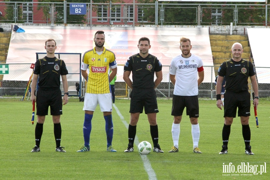 II liga: Olimpia Elblg - Gryf Wejherowo 1:3, fot. 7