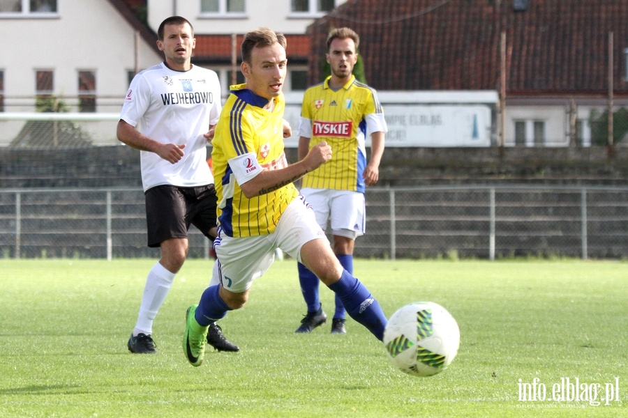 II liga: Olimpia Elblg - Gryf Wejherowo 1:3, fot. 8