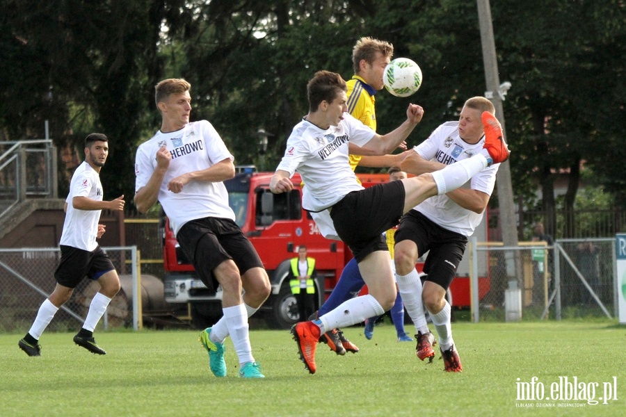 II liga: Olimpia Elblg - Gryf Wejherowo 1:3, fot. 9