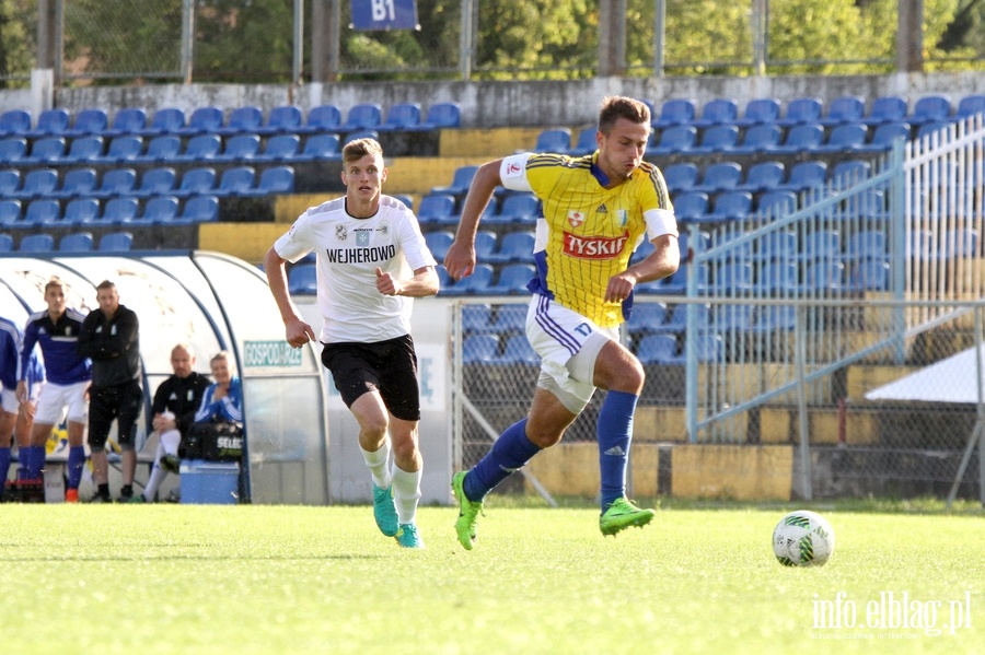 II liga: Olimpia Elblg - Gryf Wejherowo 1:3, fot. 10