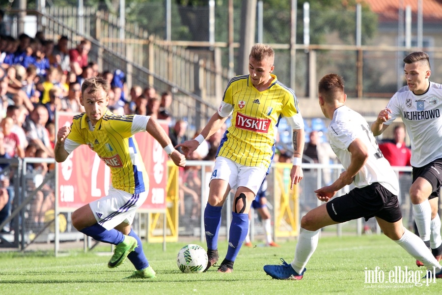 II liga: Olimpia Elbląg - Gryf Wejherowo 1:3, fot. 20