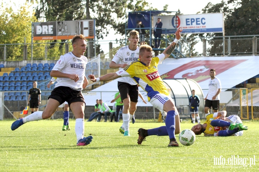 II liga: Olimpia Elblg - Gryf Wejherowo 1:3, fot. 32