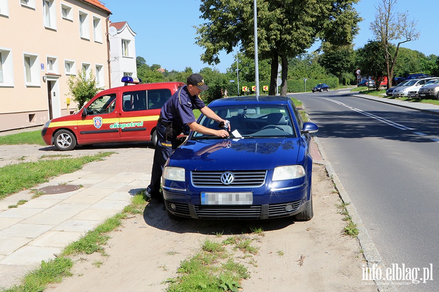 Stra Miejska nieprawidowo parkujce samochody, fot. 5