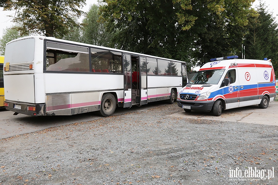 Cieplice wypadek szkolnego autobusu., fot. 18