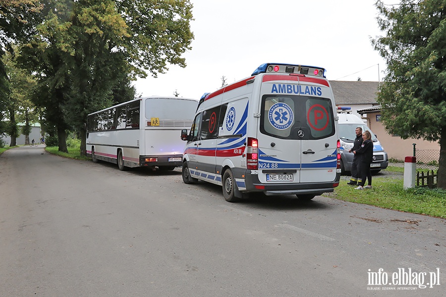 Cieplice wypadek szkolnego autobusu., fot. 21