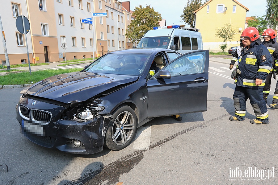 Zderzenie mazdy z bmw na Malborskiej., fot. 11