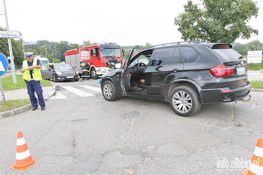 Zderzenie motocyklisty z bmw., fot. 2