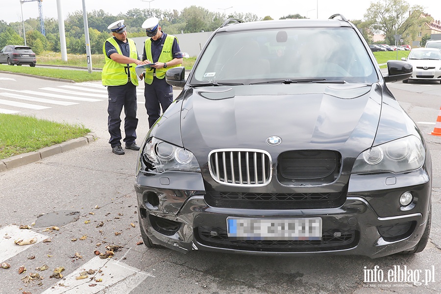 Zderzenie motocyklisty z bmw., fot. 16