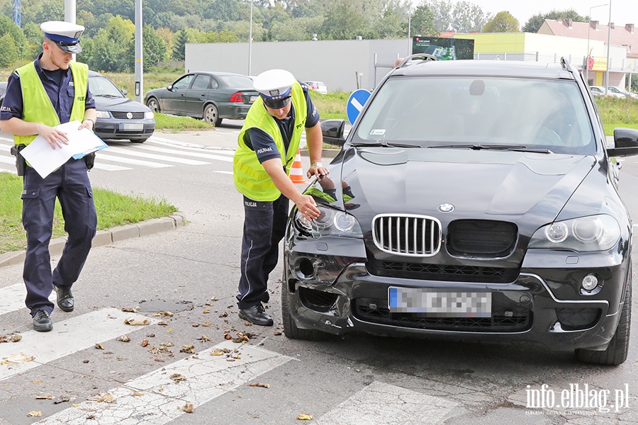 Zderzenie motocyklisty z bmw., fot. 17