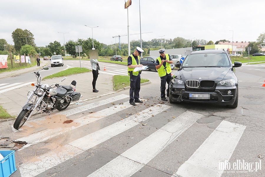 Zderzenie motocyklisty z bmw., fot. 18