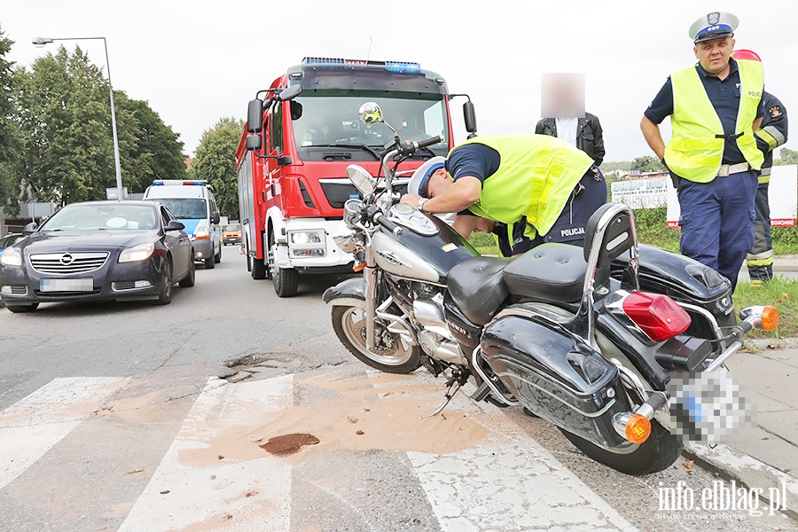 Zderzenie motocyklisty z bmw., fot. 26