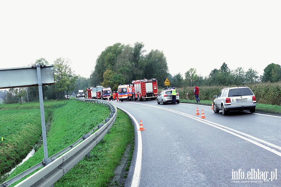 Wypadek na drodze krajowe 22., fot. 1