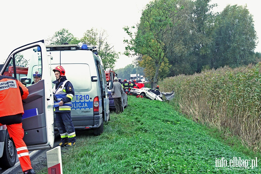 Wypadek na drodze krajowe 22., fot. 2