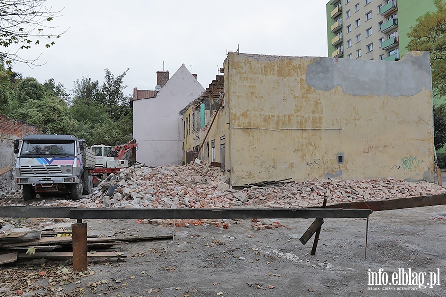 Rozbirka budynku przy ulicy Mickiewicza 3., fot. 1