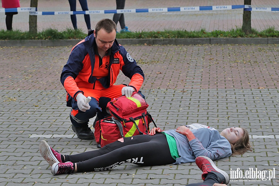 Atak terorystyczny w Elblągu-ćwiczenia służb mundurowych., fot. 48
