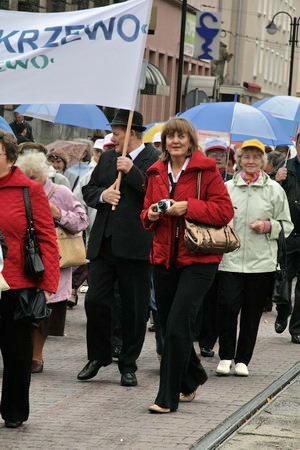 Pochód przez ulice miasta w Dniu Seniora - 2008r., fot. 3