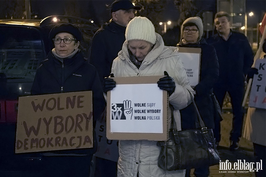 Demonstracja przed elblskim sdem., fot. 4