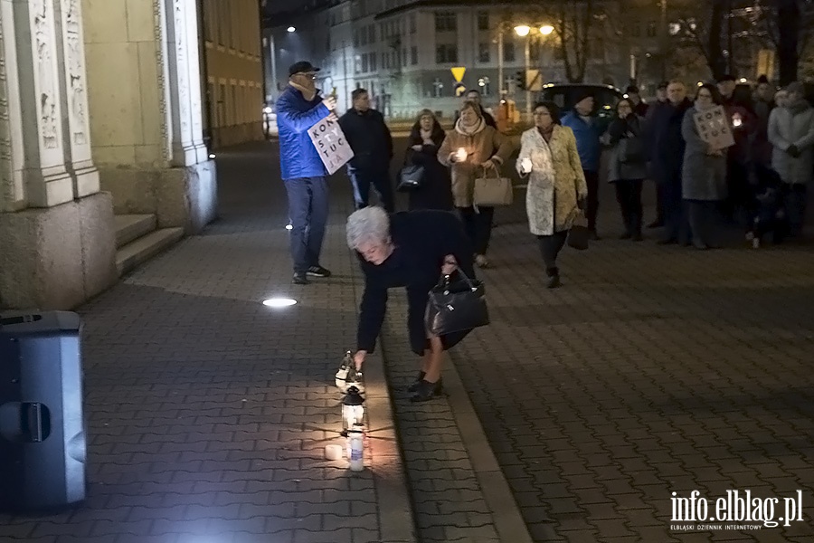 Demonstracja przed elblskim sdem., fot. 13