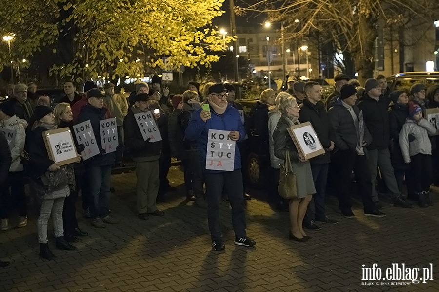 Demonstracja przed elblskim sdem., fot. 16