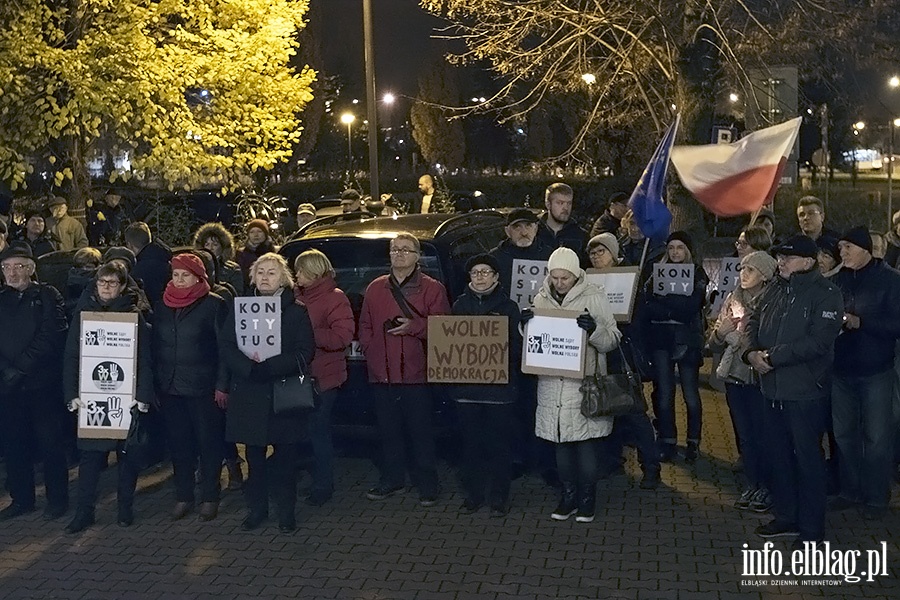 Demonstracja przed elblskim sdem., fot. 18