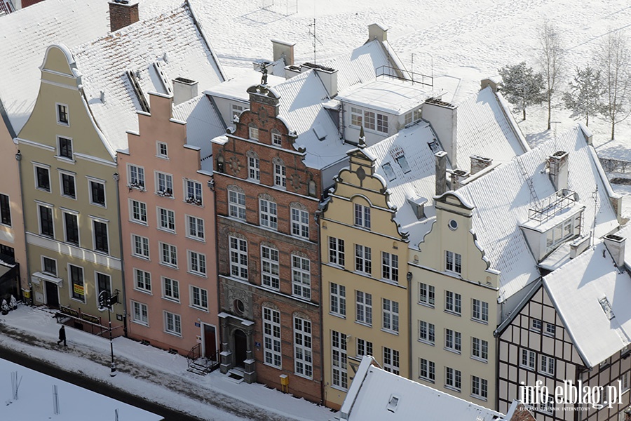 Zimowe widoki Elblga z wiey katedry, fot. 15