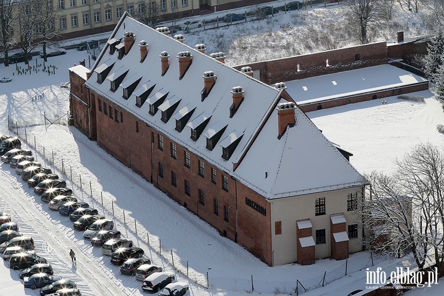 Zimowe widoki Elblga z wiey katedry, fot. 17
