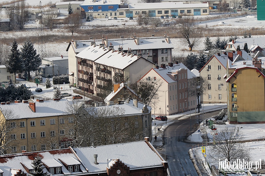 Zimowe widoki Elblga z wiey katedry, fot. 22